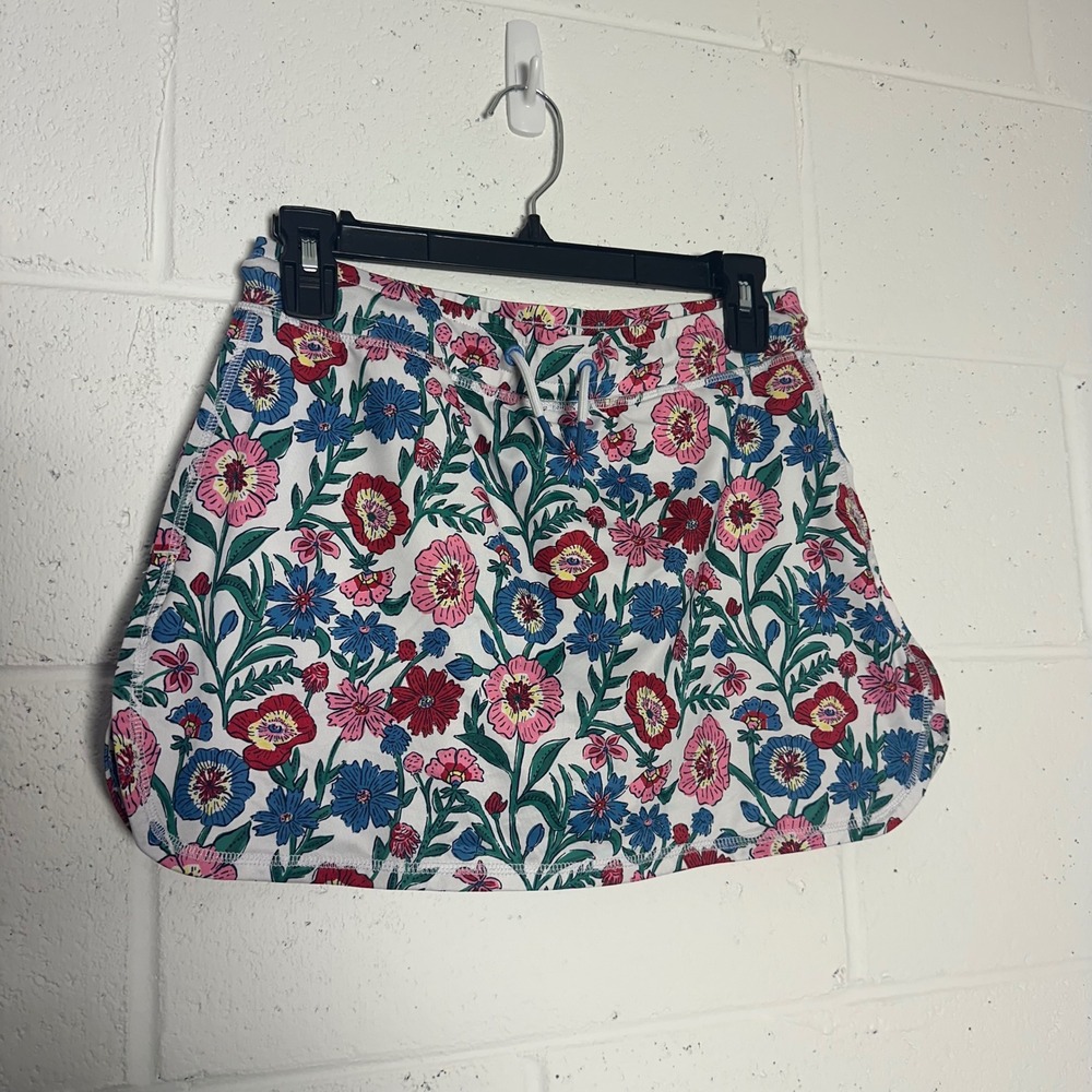 Vineyard Vines Performance Floral Skort White Pink Blue Large Fits Like Medium